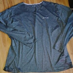 Columbia Men's Heathered Blue Long Sleeve Tee